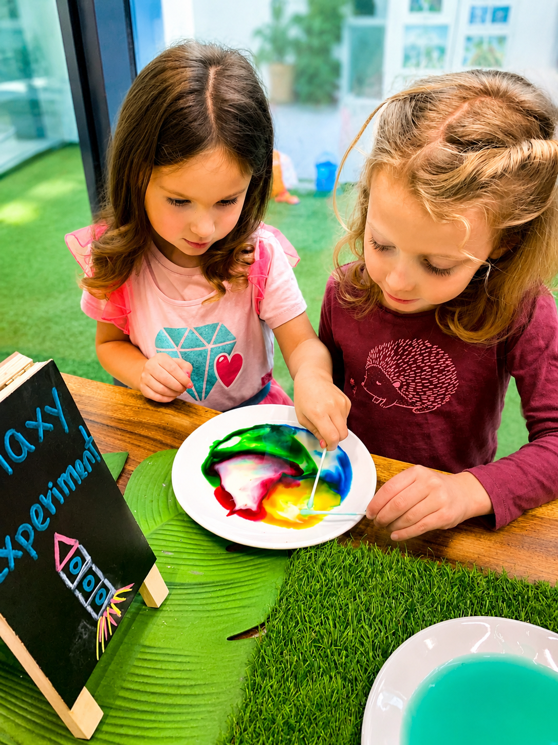 Column image Children at Kids Club Elizabeth St participating in a science experiment