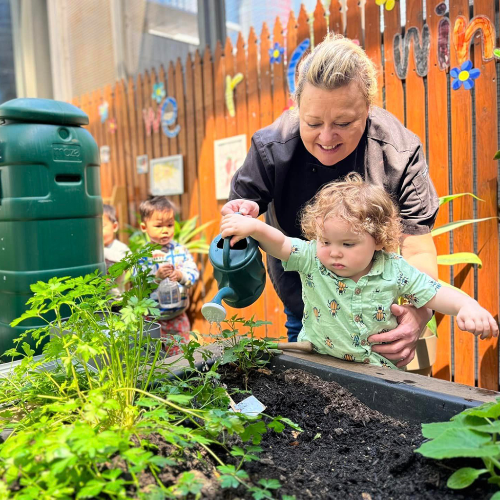 Kids Club Clarence Street | Vegetable Garden Outdoor | Children with Chef Sophie | Premium Childcare
