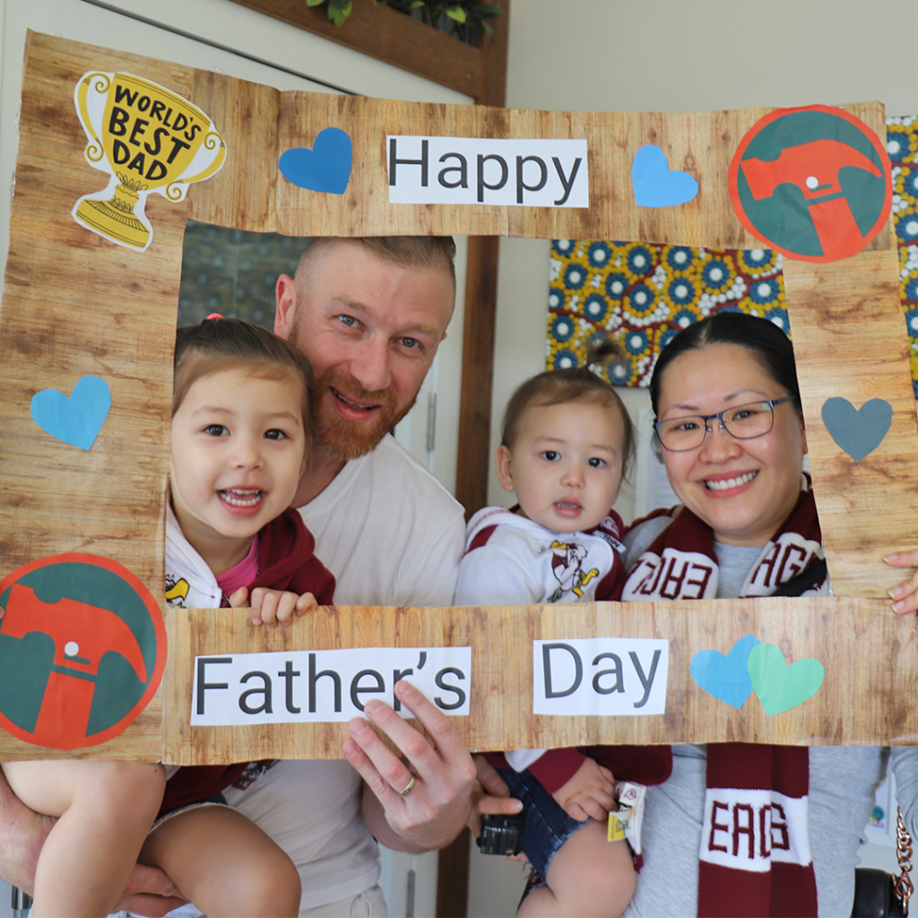 Kids Club Macquarie Park | Fathers Day Bunnings Photo Frame Family | Premium Childcare