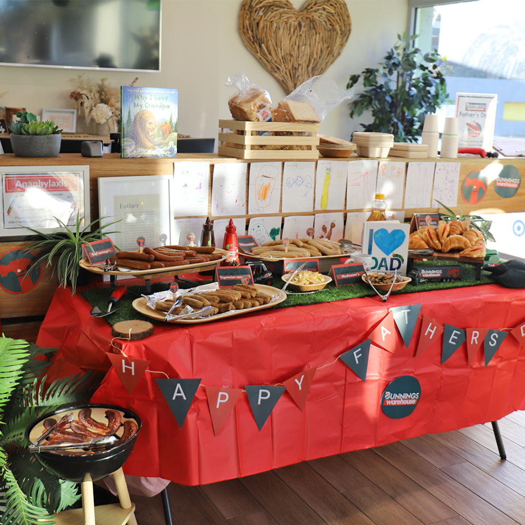 Kids Club Macquarie Park | Fathers Day Bunnings Table | Premium Childcare
