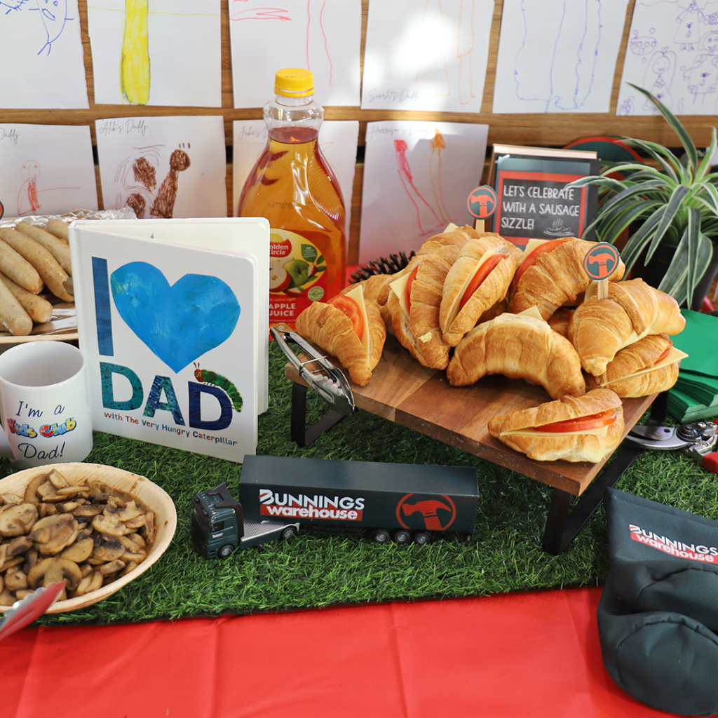 Kids Club Macquarie Park | Fathers Day Bunnings Table Food | Premium Childcare