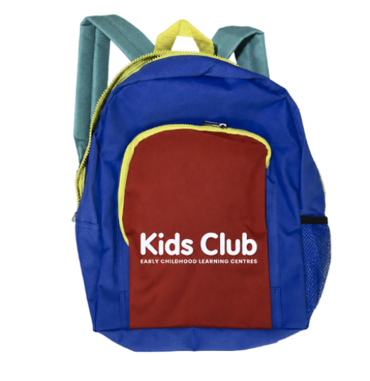 Column image Kids Club branded childcare backpac