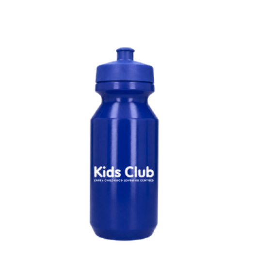 Column image Kids Club blue children’s water bottle for childcare